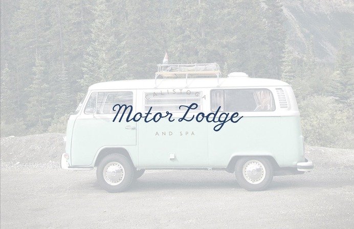 Calistoga Motor Lodge and Spa - Mindsparkle Mag Brand Bureau worked on the branding, visual identity, and graphics for Calistoga Motor Lodge and Spa. #logo #packaging #identity #branding #design #color #photography #graphic #design #gallery #blog #project #mindsparkle #mag #beautiful #portfolio #designer