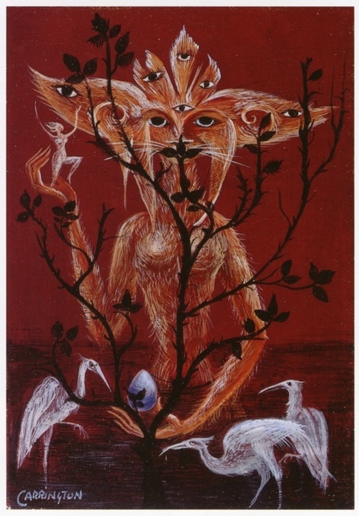 Solar Megalomania - but does it float #leonora #painting #carrington #1950s