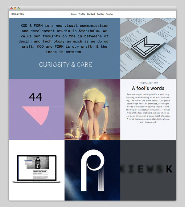 KOD & FORM #website #grid #layout #web
