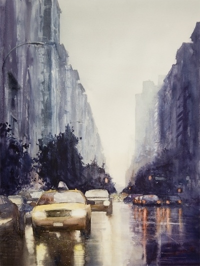 Minh Dam Paintings | Best Bookmarks #city #water #painting