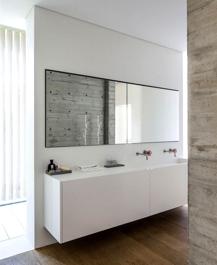 SB House – Wrapped in a Shell of Concrete - #bath, #interior, #decor, home, bathroom