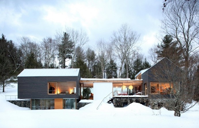 Rural Weekend Retreat with Gable Structures: Depot House #architecture #rural #retreat