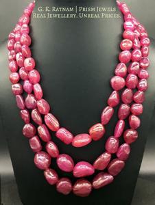 Ruby Necklace - gold diamond polki kundan meena jadau jewellery