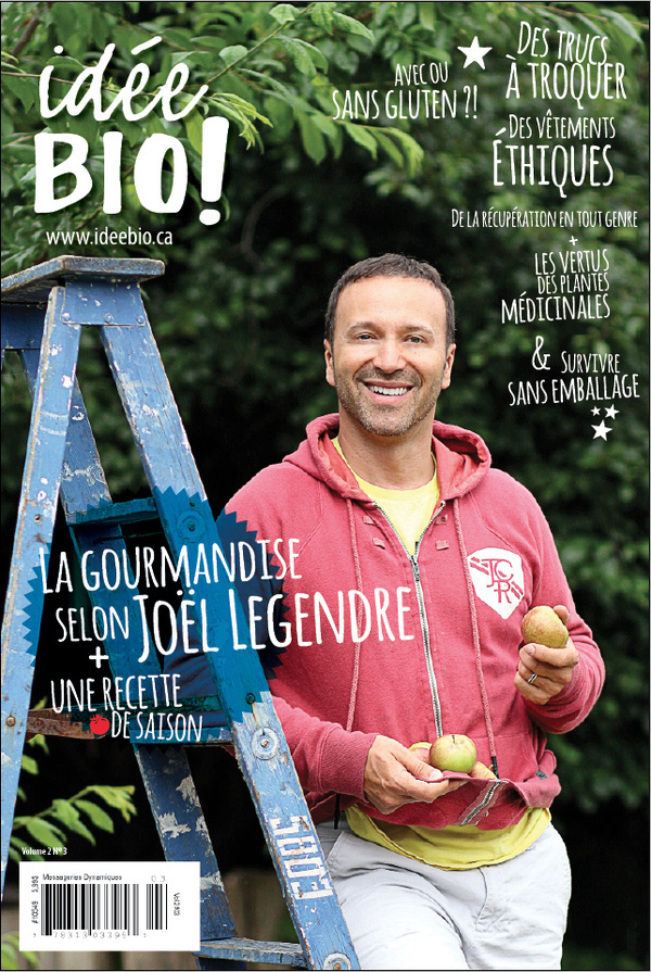 September's cover (idée BIO ! magazine) #apple #people #autumn #layout #magazine