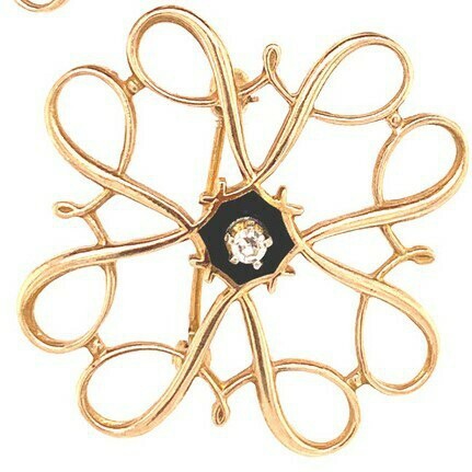 Victorian Diamond Brooch