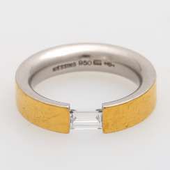 NIESSING Spannring m. 1 Diam.-Baguette