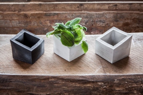 Fatty ANGL concrete planter #concreteplanter #concrete #geometric #modern