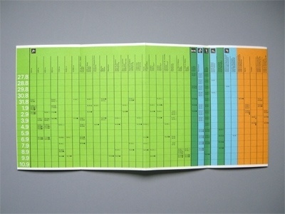 Otl Aicher 1972 Munich Olympics - Timetables #otl #aicher