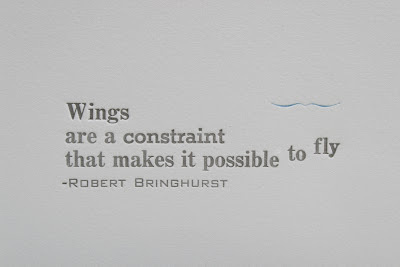Letterpress Quote #quote #bringhurst #letterpress #robert