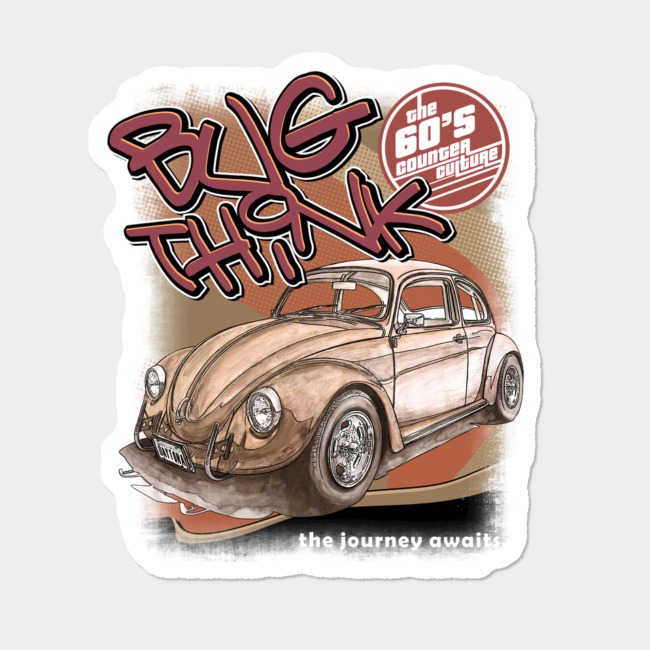 Bug think Sticker