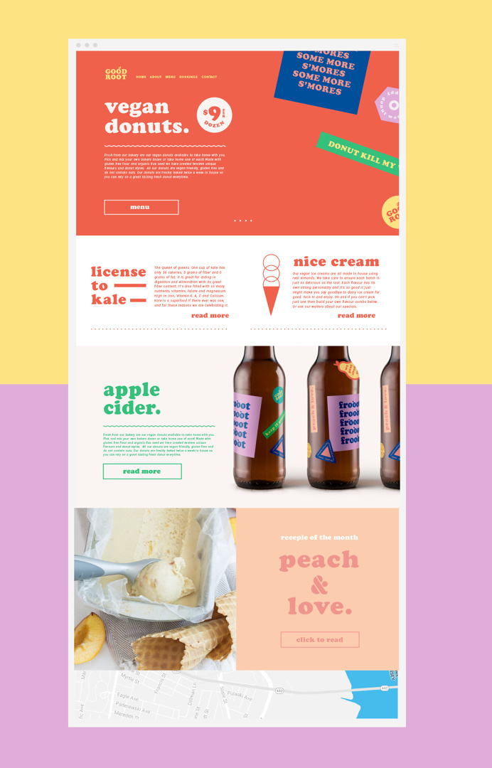 Vegetarian Restaurant branding design - by Lucas Jubb