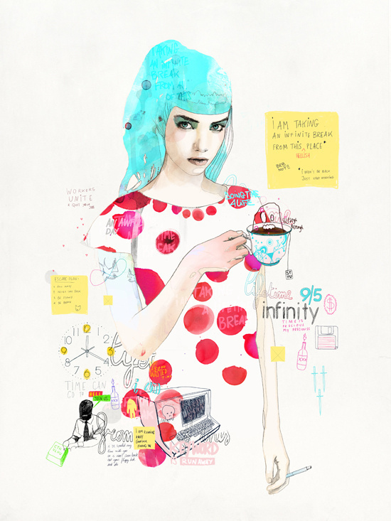 Raphael Vicenzi, 2013 #woman #girl #illustration #belgium #drawing