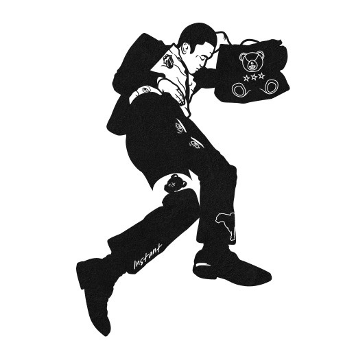 #artwork #black #illustration #art #artwork #tattoo #play #man #character #logo #symbol