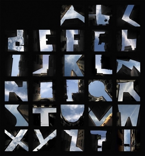 'Type the Sky' by Lisa Reinermann #typography