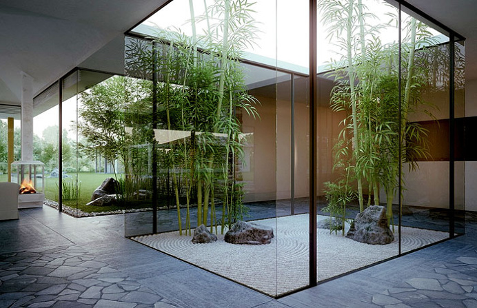 modern zen garden - #outdoor #garden #landscaping #interior #decor #home
