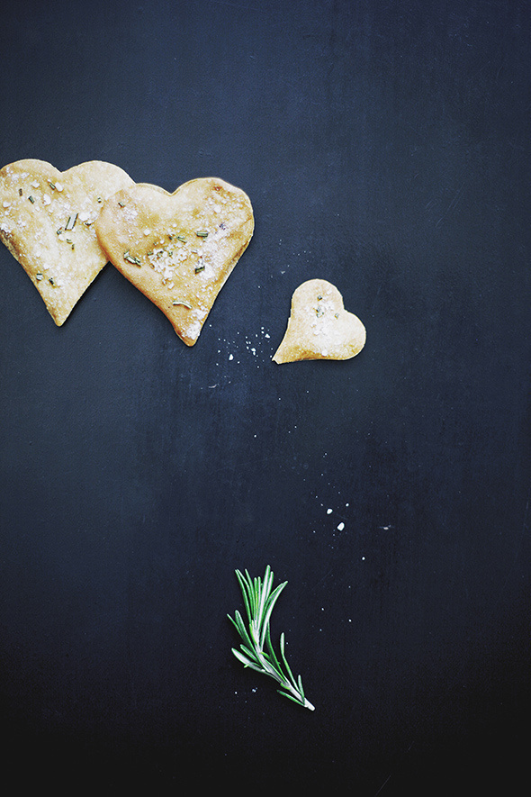Valentines Day Salt Crackers with a Black Pepper Martini by Photographers Nicky Walsh & Max Faber #valentines #black #food #crackers #photography #studio