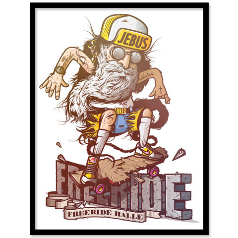 JEBUS - Freeride #illustration #freeride #jebus