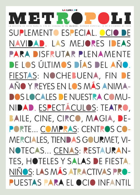 La Luna de Metrópoli | Magazine Covers #colorful #poster #typography