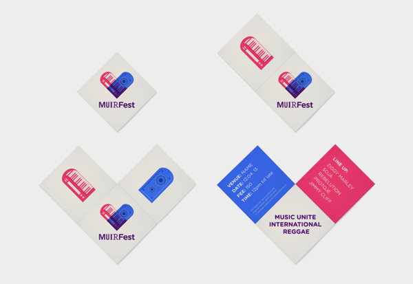 MUIRFest Branding #invite #unite #pamphlet