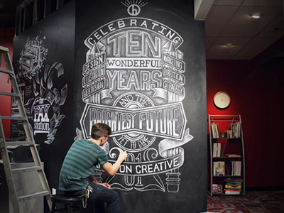 yoder #type #lettering #chalk