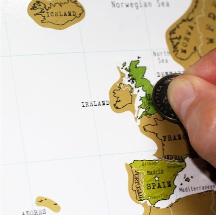 Scratch Travel Map of the World #tech #flow #gadget #gift #ideas #cool
