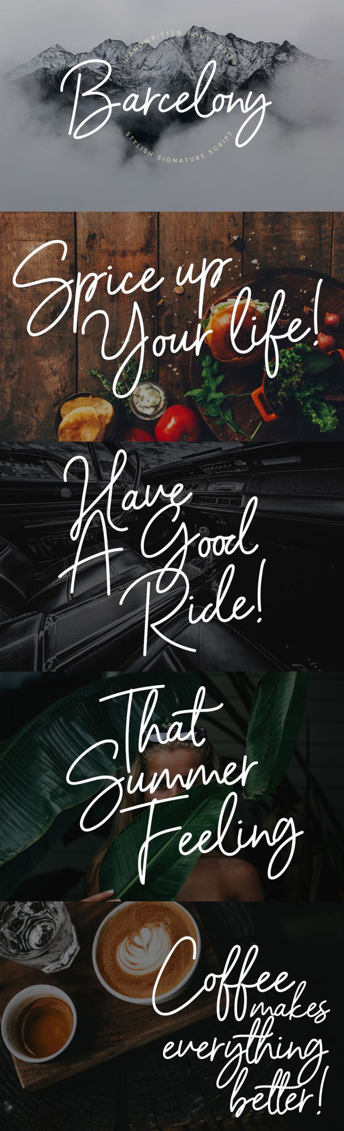 BARCELONY – FREE SCRIPT FONT