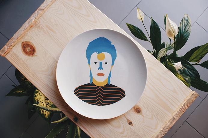 José A. Roda Plates | artnau #plate #bowie