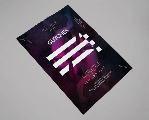 Glitches Poster | arch mc #strong #graphic #brand #poster #gradient #logo