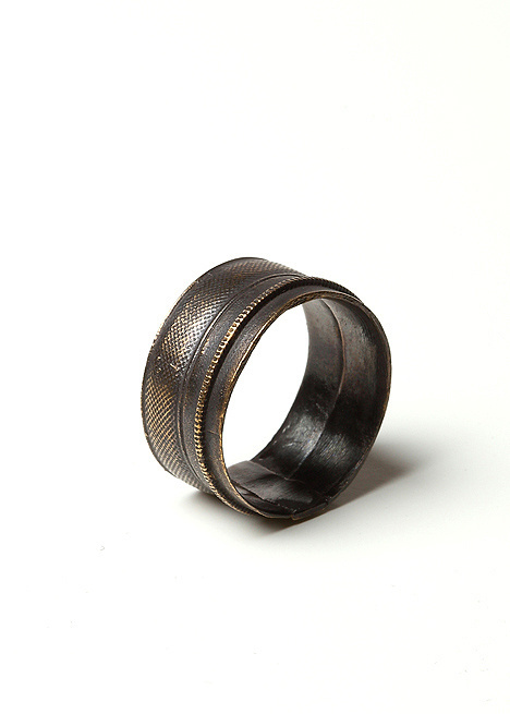 Robert Geller N9019 Ring In Antique Brass #geller #jewelry #ring #brass