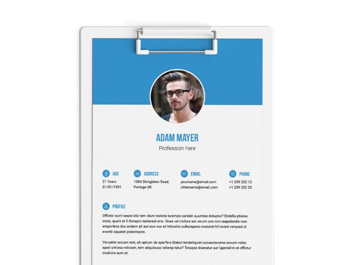 Free Indesign Resume template with Elegant Layout