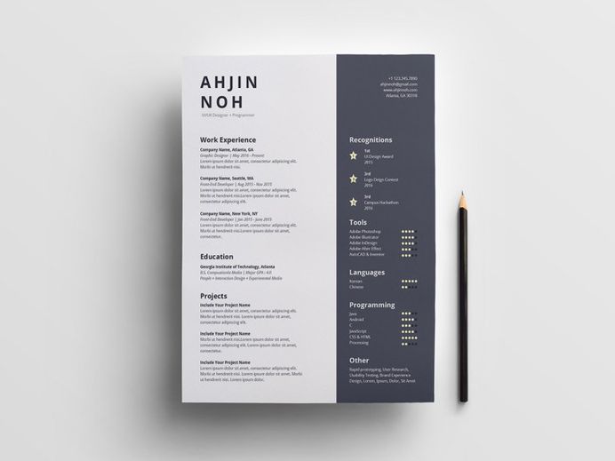Free Minimal Indesign Resume with Clean Design