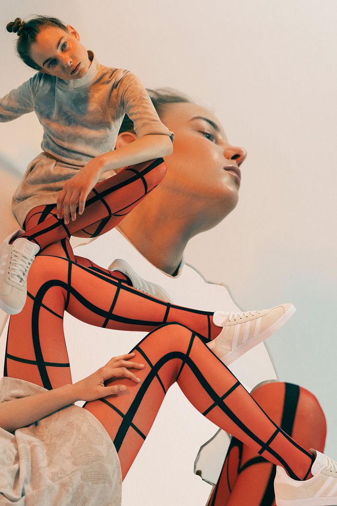 ADIDAS Gazelle collage campaign on Behance