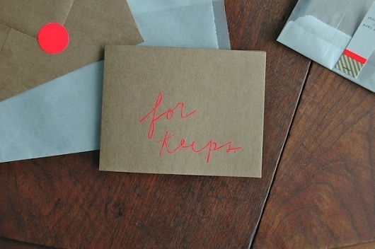 Good design makes me happy: Beautiful Thing of the Week! #neon #cards #typography