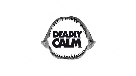 A DEADLY CALM - Jimmy Gleeson Design #album #a #gleeson #deadly #shark #calm #jimmy #art #music #logo #band