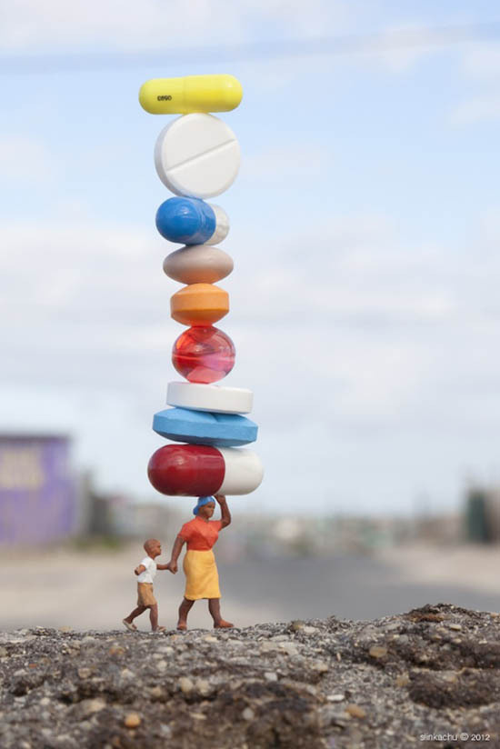 www.streetartutopia 1 #tiny #pills #medicine #meds #photography #shift #miniature