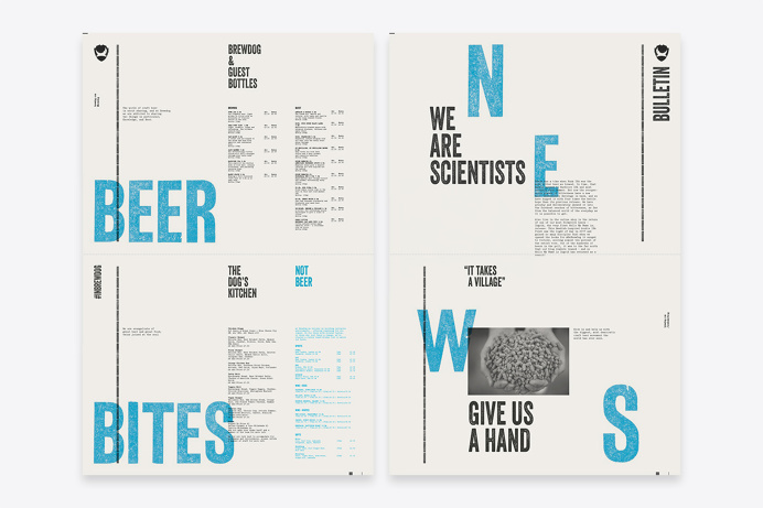 Brewdog by O Street #layout #spotcolor #cyan