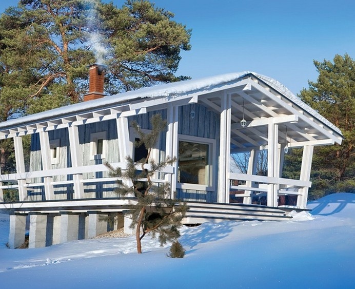 Charming Small Cottage Near Moscow With a Surface of 18 Sqm #cottage #architecture