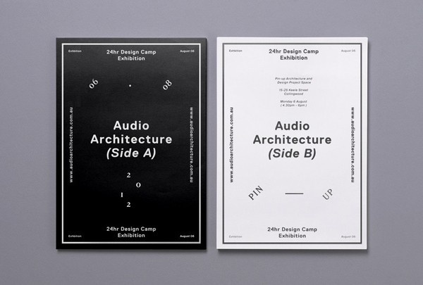 Audio Architecture | COÃ–P #& #black #white #poster