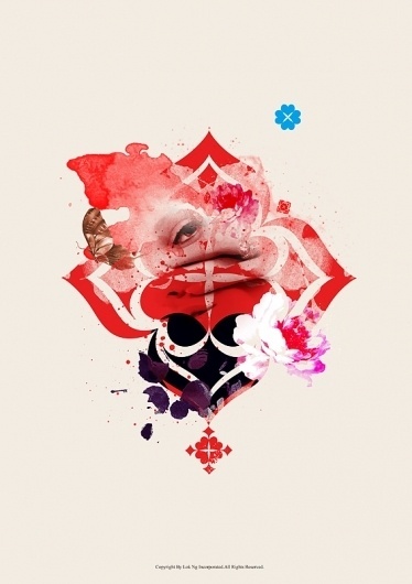Flower Language on the Behance Network #ink #design #graphic #illustration #typography