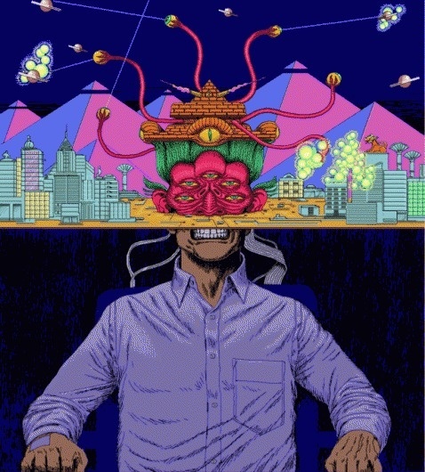 Illustrations #reality #split #conflict