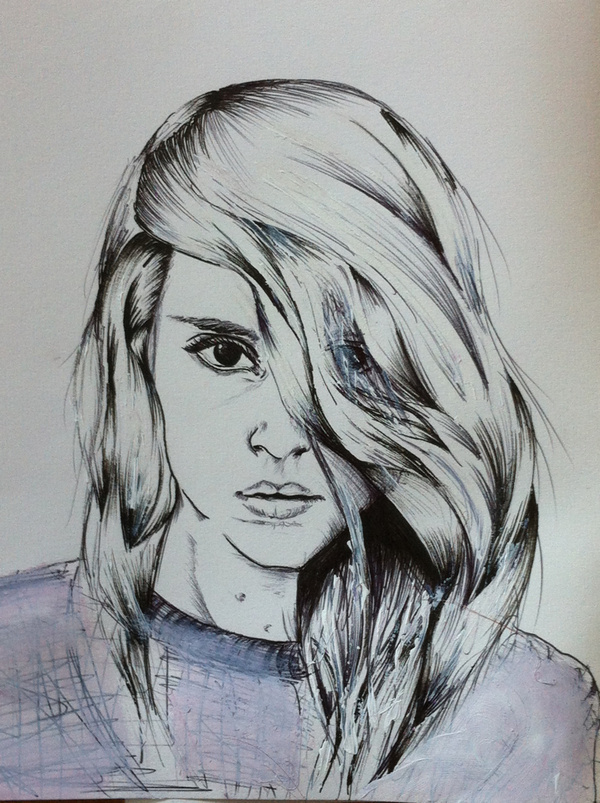 Love this drawing of one of my portraits.Â nCredit: Sarah Louise Callow #illustration