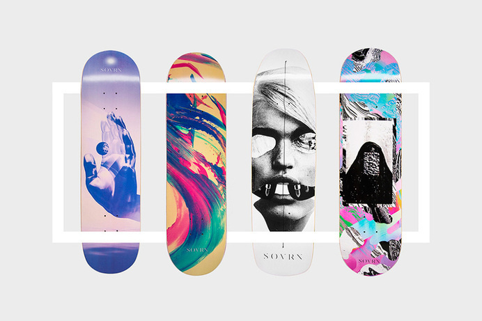 sovrn-2015-skateboard-decks-artist-collection-01 #abstract #deck #graphic #colors #sovrn #skateboard #surreal