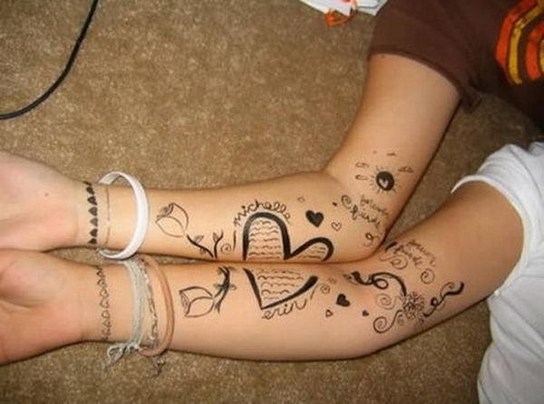 40+ Creative Best Friend Tattoos #bff #friend #best #tattoo #idea