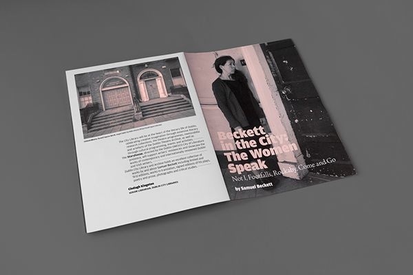 #design #graphic #typographic #layout #urbend #theatre #programme #beckett