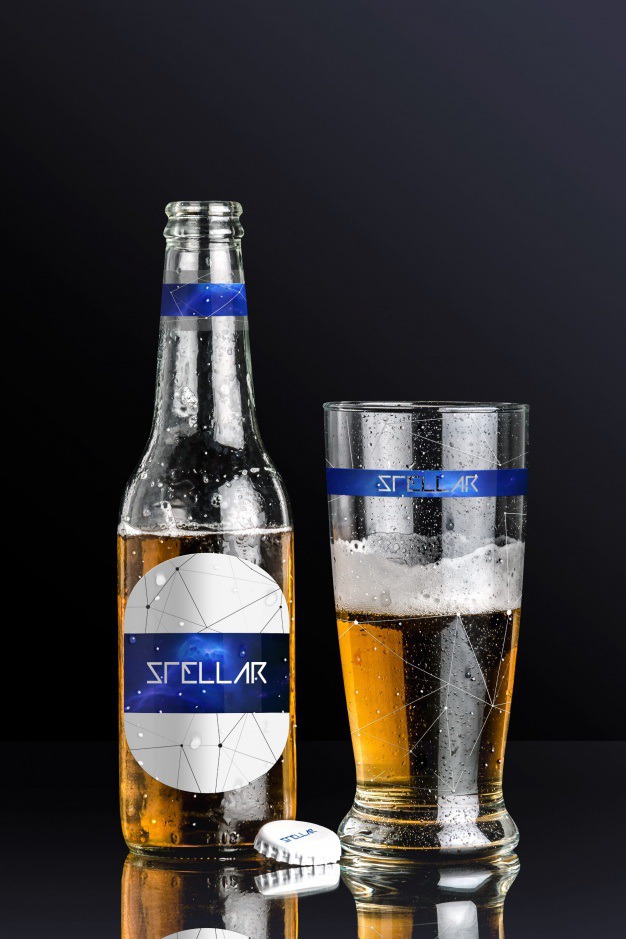 Beer bottle and glass mock up design Premium Psd. See more inspiration related to Mockup, Label, Design, Template, Beer, Web, Website, Labels, Bottle, Mock up, Glass, Templates, Website template, Mockups, Up, Beer glass, Web template, Realistic, Real, Web templates, Mock ups, Mock and Ups on Freepik.