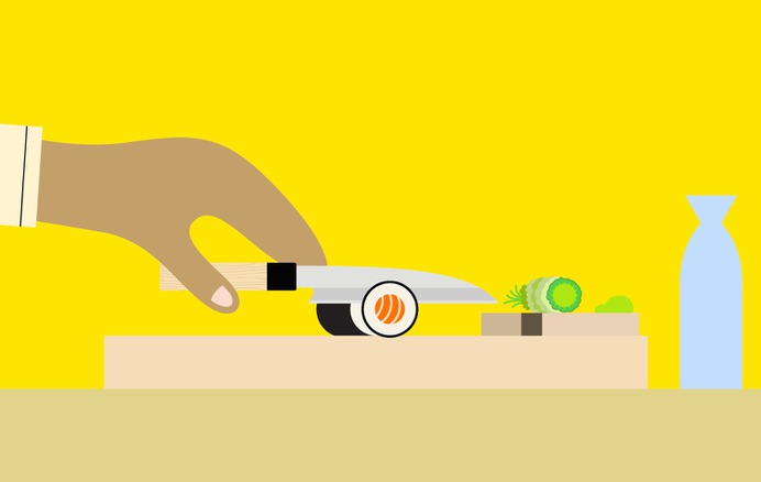 Ordinary Illustration - Making Sushi