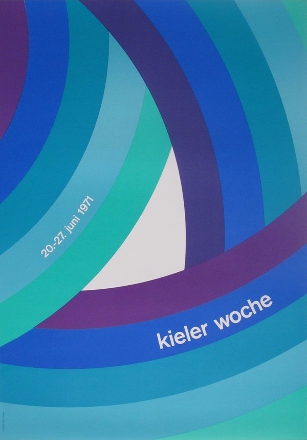 Kieler Woche poster produced for the Kiel Festival 1971 #poster #kieler woche