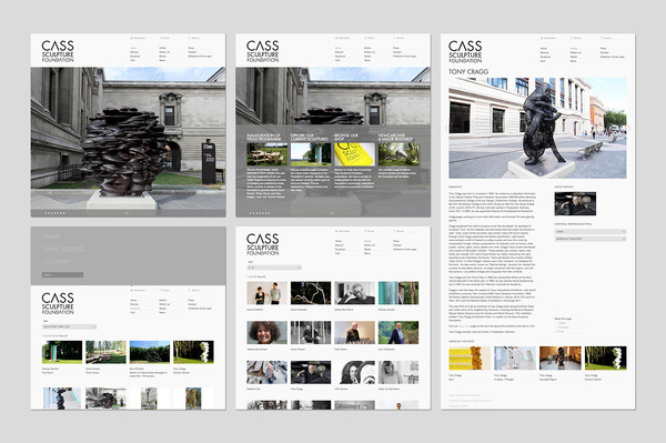 Founded : Cass Sculpture Foundation #grid #white #web #clean
