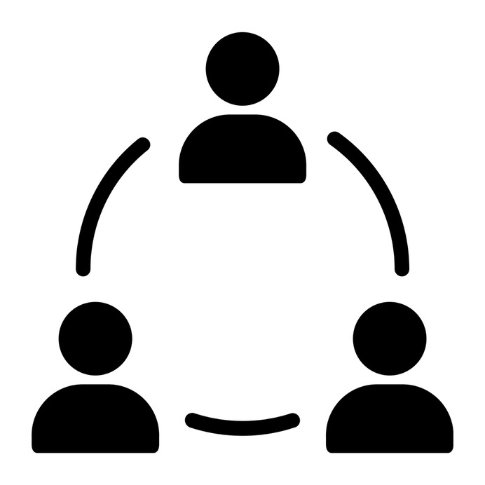 See more icon inspiration related to organization, team, partner, group, user, network, partnership, collaboration, people, employee, sharing, manager, networking, working and business and finance on Flaticon.