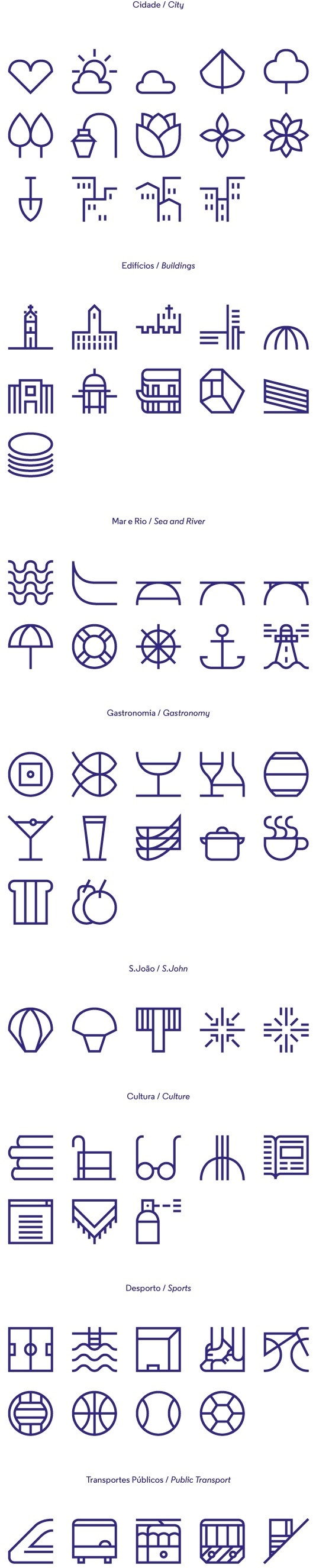 New identity for the city of Porto on Behance #icons #symbols #iconography